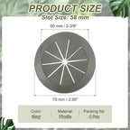PATIKIL Desk Grommet 2-3/8", 4 Pcs Round Cable Grommet Cord Hole Cover with Adhesive Tape Flexible Table Wire Organizer for Office Home Table Countertop, Gray