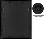 Frametory, 16x20 Metal Picture Frame with Mat for 11x14 Picture & Real Glass, Aluminum Photo Frame Collection (Black, 1 Pack)