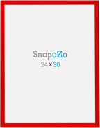 SnapeZo Poster Frame 24x30, Red, 1.25 Inch Aluminum Profile, Front-Loading Snap Frame, Wall Mounting, Professional Series