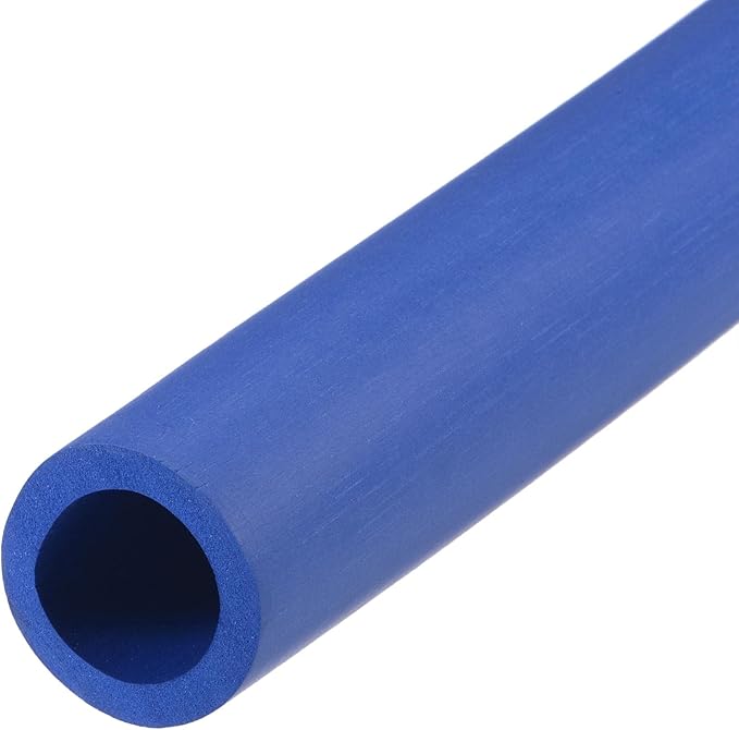 uxcell Foam Tubing for Handle Grip Support, 25mm ID 35mm OD 1m Length Blue