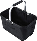 Shopping Bag Basket Foldable, 26L Grocery Storage Container, Market Shopping Basket for Supermarket Camping Picnic Travel Home Farmhouse Kitchen Stores Durable Lightweight Organizer Tote Carrying Bag