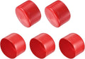 uxcell 5pcs Rubber End Caps 2 3/4"(70mm) ID Vinyl PVC Round Tube Bolt Cap Cover Screw Thread Protectors Red