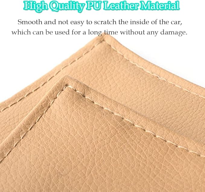 Car Grab Handle Cover,Soft Car Handle Protector,Car Grip Gloves, PU Leather Material,Interior Accessories for Most Cars,2Pcs
