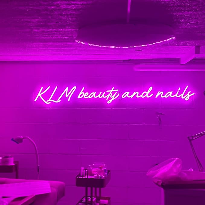 Custom Neon Sign, 2026 Xmas Present LED Lighted Neon Name Logo Sign Personalized for Bedroom Wall Decor, Illuminated Neon Light Sign Customizable for Home Birthday Wedding Party Bar Business (16-60")