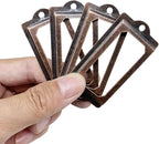[32 Pack] Antique Copper Office Library File Drawer Cabinet Card Tag Label Holder Metal Frame 70mm x 33mm
