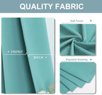 ChrisDowa Blackout Curtains 63 inches Long for Bedroom - Grommet Thermal Insulated Room Darkening Curtains for Living Room (1 Panel, Aqua, 52 x 63 Inch)