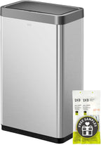EKO Mirage X 80 Liter / 21.1 Gallons Motion Sensor Trash Can, Automatic Large Kitchen Trash Can Touchless, Stainless Steel