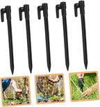 10pcs Wind-Resistant Plastic Beach Tent Stakes for Sand Camping Ground Anchors Outdoor Rug Pegs for Gardening Hiking and Tarp Stabilization
