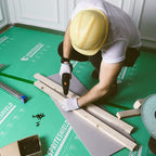 39" x 100' Heavy-Duty Temporary Floor Protection for Construction & Renovation, Green, Surface Protection Film for Hardwood Floors, Tile&Hard Paint Protection. (HD-330G 39" x 100')