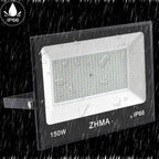 2 Pack 150W Led Flood Lights Outdoor, 12000LM Super Bright Work Light, IP66 Waterproof, 6500K Daylight White, Outdoor FloodLights for Backyard,Playground,Basketball Court