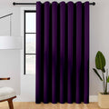 ChrisDowa Room Divider Curtain 108 Inches Long, Wide Blackout Sliding Door Curtain for Bedroom, Room Darkening Privacy Window Curtain for Patio Door (1 Panel Set, Royal Purple, 100 x 108 Inch)