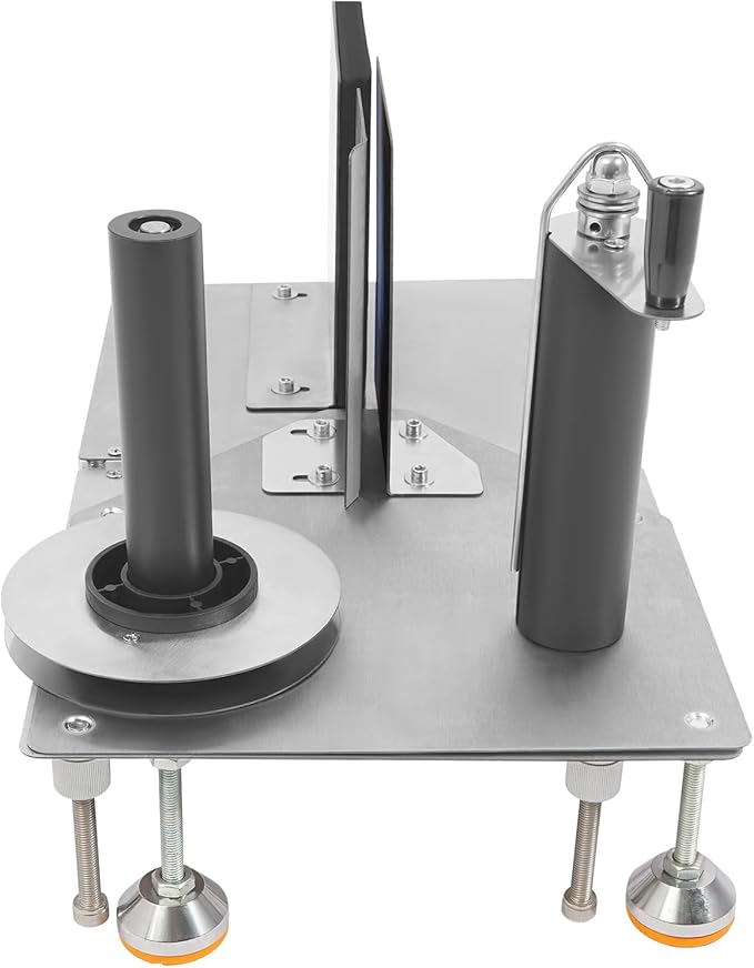 Manual Bottle Label Machine, Round Bottle Labeling Machine Desktop Label Applicator for Round/Square/Polygonal/Hexagonal Bottles
