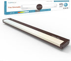 LED Under Cabinet Lighting Hardwired or Plug in, 24 Inch 12W, Dimmable 5 Color 2700K/3000K/3500K/4000K/5000K, Linkable Eyes Care Design Counter Lights for Kitchen, Sink, ETL Listed, Bronze