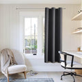 ChrisDowa Blackout Curtains 54 Inches Long for Living Room, Grommet Thermal Insulated Room Darkening Curtains for Bedroom (1 Panel Set, Dark Grey,38W x 54L)