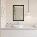 Ruomeng Rectangular Wall Mirror 24"x36" for Bathroom, Bedroom, Entryway, Living Room, Black