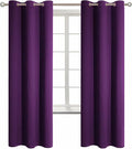 BGment Blackout Curtains - Grommet Thermal Insulated Room Darkening Bedroom and Living Room Curtain, Set of 2 Panels (42 x 72 Inch, Royal Purple)