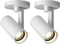 Aisilan Adjustable Dimmable Beam Angle 10-55° Zoomable Spotlight Indoor, 12W Black LED CRI 97 Ceiling Spotlight Fixture, 2 Pack 3000K Modern Wired Accent Lighting for Artwork, Living Room, Mural