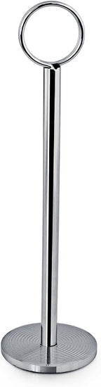 New Star Foodservice 27679 Ring Clip Table Number Card Holders, w/Number Cards, 1 to 24, Set of 24, 8-Inch, Chrome Stand