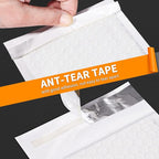 packbabol Bubble Mailers, 4x7 Inch Padded Bubble Mailers Pack of 100 Bubble Envelopes Opaque Self Seal Adhesive Waterproof Bags for Shipping and Packaging (White, 4x7-100Pc)
