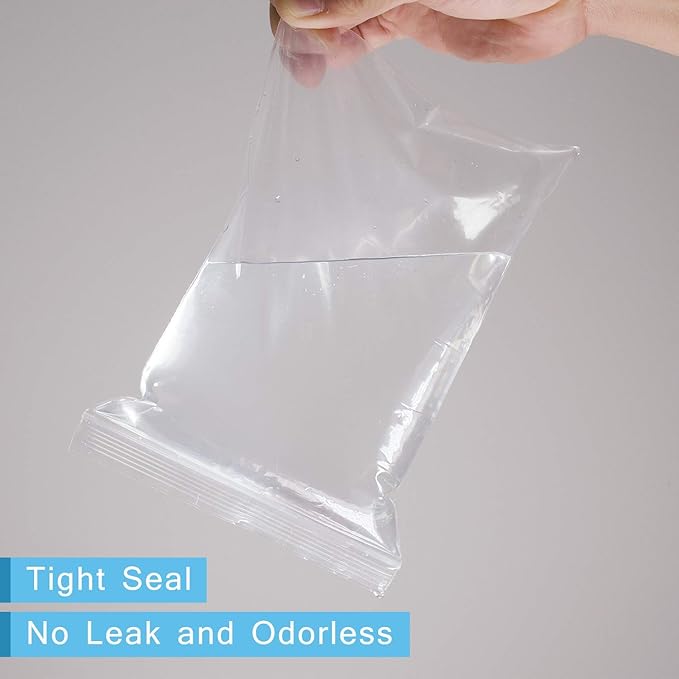 iMailer - 500 Count - 12" x 18" Large Zip Bags - Clear Reclosable Zip Plastic Poly Bags for Storage, Clothing, T-Shirts, Pants