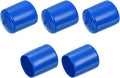 uxcell 5pcs Rubber End Caps 27mm ID Vinyl Round Tube Bolt Cap Cover Screw Thread Protectors Blue