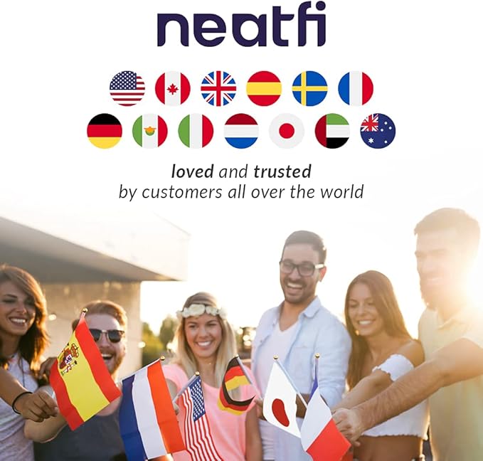 Neatfi (New Model) Flex Desk Lamp with Clamp, Dimmable, 3,000 Lumens 30W LED Monitor Light, 3000K-6500K Correlated Color Temperature, 5 Brightness Levels & 5 Light Modes (28 Inches, White)