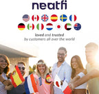 Neatfi (New Model) Flex Desk Lamp with Clamp, Dimmable, 3,000 Lumens 30W LED Monitor Light, 3000K-6500K Correlated Color Temperature, 5 Brightness Levels & 5 Light Modes (28 Inches, White)