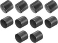 uxcell 10pcs Rubber End Caps 45mm(1 3/4") ID Vinyl Round End Cap Cover Screw Thread Protector Dark Grey