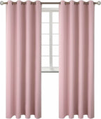 BGment Room Darkening Curtains 95 Inches Long - Grommet Thermal Insulated Drapes Window Treatment Curtains for Bedroom, 2 Panels, 52 x 95 Inch, Baby Pink