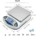 CGOLDENWALL Lab Scale 30kgx0.1g Digital Precision Scale Electronic Balance Laboratory Weighing Industrial Scale Kitchen Counting Scale Scientific Scale Calibrated 110V (30kg, 0.1g)