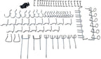 Eujgoov Pegboard Hook Set 51 Pcs, Organize Screwdrivers, Wrenches and Pliers on Pegs for Heavy Duty Tools Storage Support for Storing Tools, Pulling Lines and Organizing Items
