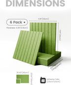 Large Felt Bulletin Board 48" x 36" Cork Board Alternative - 6 Pack with 40 Safe Removable Adhesive Tabs, Cork Boards for Walls Cork Board for Home Office Classroom Pin Board-Kelly Green