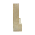 Factory Direct Partners 13141-NT Birch 5-Section Coat Locker with Bench, 5 Storage Cubbies and Coat Hooks - Natural