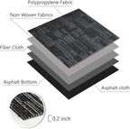 Carpet Tiles 24"x 24" 18PCS Non-Slip Soft Floor Carpet for Office, Bedroom, Living Room, Kitchen, Garage,Easy DIY Installation Seamless Floor Tiles Rug,Grey