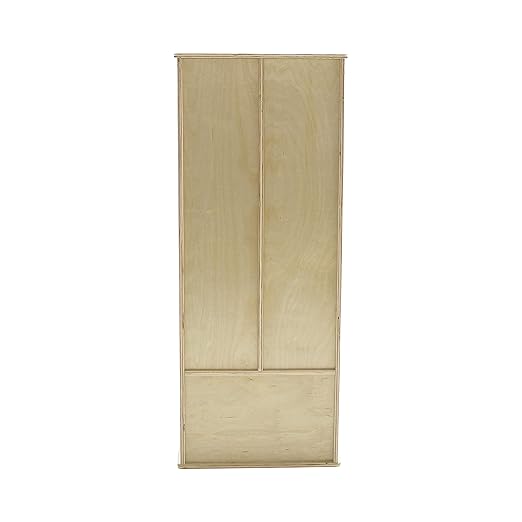 Factory Direct Partners 13138-NT Birch 2-Section Coat Locker with Bench, Storage Cubbies and Coat Hooks - Natural