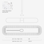 Commercial Dust Mop – 36 Inch Floor Sweeper for Hardwood, Reusable Cotton Mop Head, Extendable Handle, Dry Mop for Floor Cleaning & Janitorial Supplies