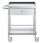 VEVOR Stainless Steel Utility Cart with Wheels - Medical/Dental Lab Cart - 2 Shelves/1 Drawer
