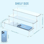Acrylic Display Risers, 3 Tier Perfume Organizer Stand, Clear Cupcake Stand Holder, Large Shelf Risers for Figures, Dessert Shelves for Party, Display Shelf for Decoration and Organizer