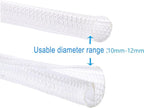 25ft – 3/8 inch White Split Wire Loom Tubing Cord Protector Cable Sleeve – Pet Cord Protector for Cat Chewing, for USB Power Cords Audio Video Wires