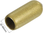 uxcell 20pcs Rubber End Caps 1/4"(6mm) ID Vinyl Round Tube Bolt Cap Cover Thread Protectors Gold