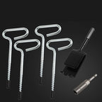 Ice Fishing Shelter Anchors Universals Tool Drill Adapter for Night Fishing Camping Enduring Portable Ice Shelter Stake Nails