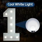 Marquee Numbers 3 Feet Tall Big Light Up Numbers First 1st 21st Wild One Happy Birthday Decorations White Anniversary Party Decor Large Cardboard Prop Backdrop Sign 1