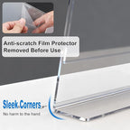 10 Pack Acrylic Sign Holder 5 x 7, L-Shape Clear Plastic Display Stand for Tabletop, Acrylic Stands for Flyers, Table Paper Holder, Vertical Sign Holder 5x7 for Restaurants, Office and School (Slant 10 Pack 5x7)