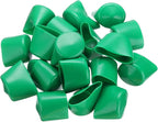 uxcell 20pcs Rubber End Caps 44mm(1 3/4") ID Vinyl PVC Round Tube Bolt Cap Cover Screw Thread Protectors Dark Green