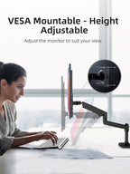 Portable Monitor 18.5 inch 120hz for Laptop, FHD 1080P Portable Gaming Monitor w/VESA Kickstand HDR Speakers USB C Mini HDMI for Phones PC Gaming Devices, Travel Second Screen for Business
