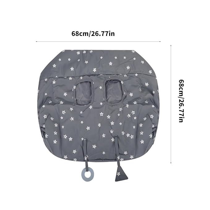 Foldable Portable Infant Shopping Cart Cover with 360 Protections for High Chairs and Restaurants Easy to Baby High Chair Replacement Part