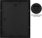 Frametory, 11x14 Metal Picture Frame with Mat for 8x10 Picture & Real Glass, Aluminum Photo Frame Collection (Black, 1 Pack)