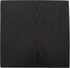 Howard Elliott Stepped Pedestal Accent Table, Black Wood and Mirrored Side End Table for Home Decor, Small Space Pedestal Table for Bedroom, Living Room & Entryway, 12 x 12 x 28 Inch, Medium