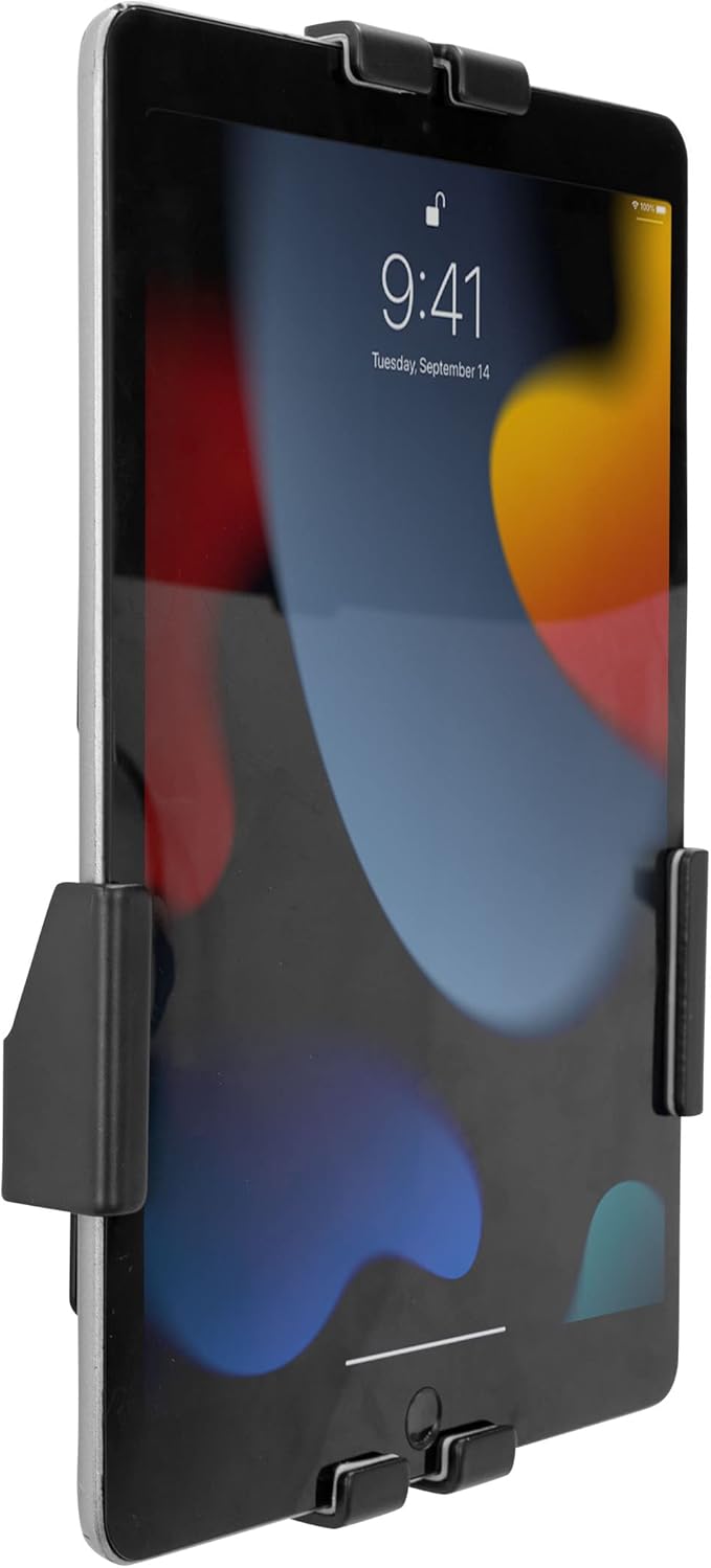 Mount-It! Anti-Theft Tablet Wall Mount | Universal Fit Tablet Kiosk Compatible with 7.9" to 11" Ipad and Samsung Tablets | Wall Mounted Secure Kiosk, Black