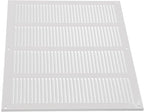 Repa Market Air Vent Cover 16x12 Inch (Outer Dimensions) White Galvanized Steel Louvered Grill Cover with Mesh Screen/Wall or Ceiling Vent/HVAC Register for Indoor and Outdoor Ventilation